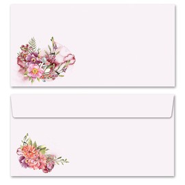 Envelopes Blossom Time Flowers & Blossoms Pack of 50 Envelopes without Window DIN Long (220 x 110 mm)