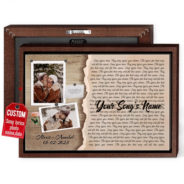 H-DEWALL Customized Song Lyrics Canvas: Captivate Your Senses With Personalized