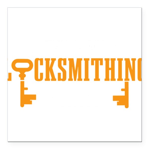 CafePress This is My Locksmithing Shirt Lo Square Car Magnet,
