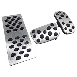 Toyota Universal Aluminum Pedal Cover CHR Yaris Cross Corolla Prius PHV Inset Car Parts Accessories Dedicated Parts 3-Piece Set (Accelerator, Brake, Footrest)