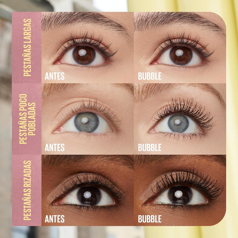 Maybelline Colossal Bubble Máscara de Pestañas, Volumen 24H, WTP, 10