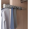 Kitchen Inventions 15-Hook Designer Wardrobe Reversible Closet Tie Rack with