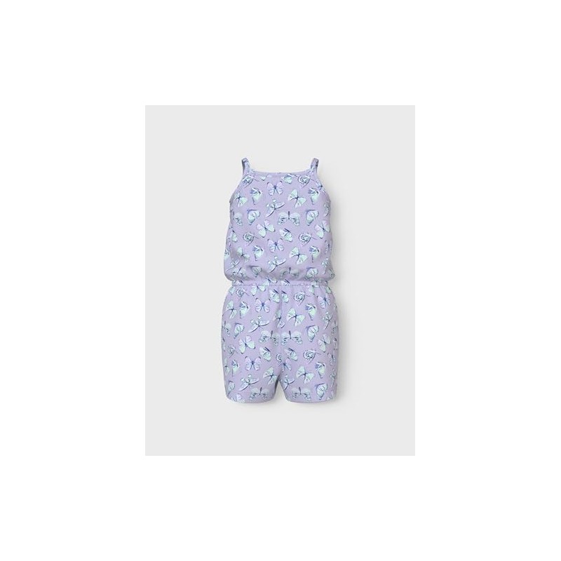 NAME IT Girls' Nmfvigga Strap Suit, Purple Heather