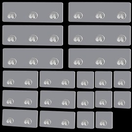 Ourart 20-Pack Shower Caddy Adhesive Replacement, Strong Adhesive Hooks Strips, No Drilling Shower Shelf for Soap Holder, Bathroom Corner Shelves and Kitchen Racks - 3 Styles