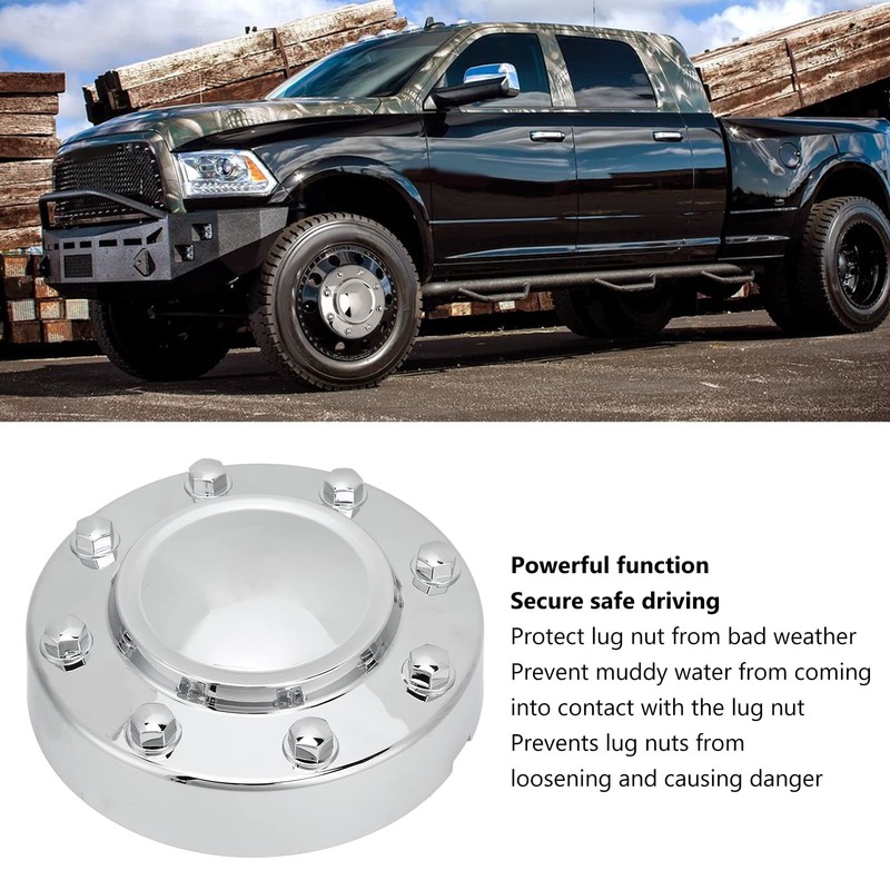 2012 for Ram 3500 Front Hub Caps, 68081010AB Dually Chrome