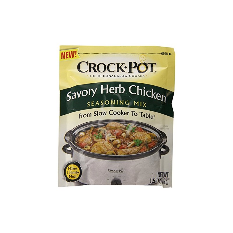 Crock Pot Savory Herb Chicken Seasoning Mix (Pack of 4)