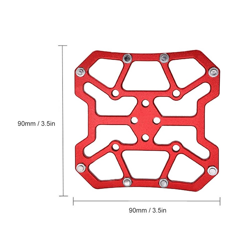 SPD Pedals Aluminum Alloy Clipless Platform Adapter Bicycle Pedals Flat