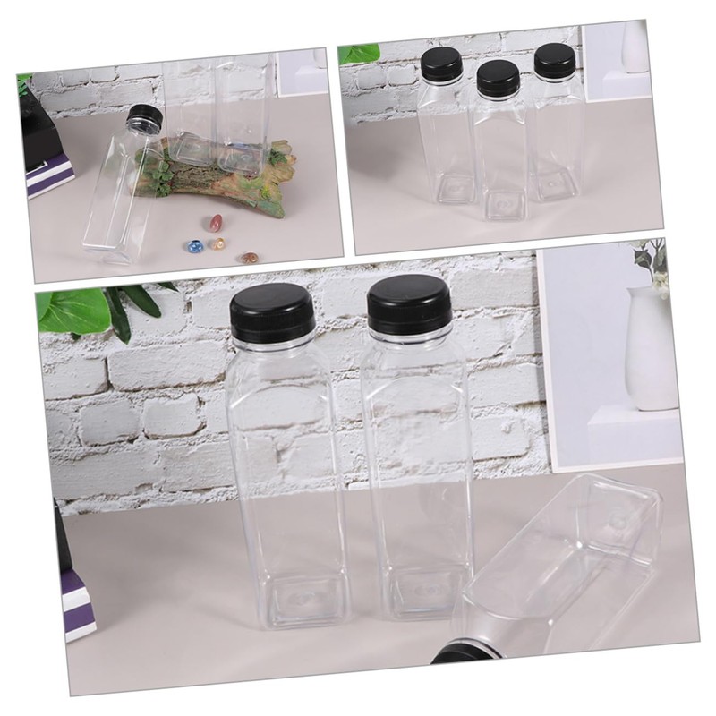 LABRIMP Elegant 400ml Juice Bottles for Cold Brew Juice Reusable