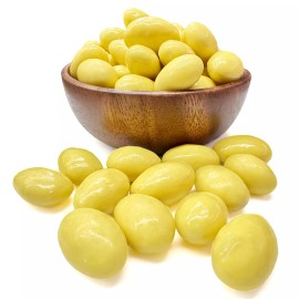NY Spice Shop Lemon Creme Almonds - Chocolate Candy - by NY Spice - FREE SHIP - 8oz