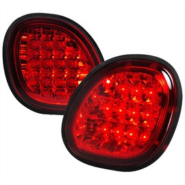 Spec-D Tuning LED Red Tail Lights Compatible with 1998-2005 Lexus GS300/GS400/GS430, Left + Right Pair Assembly
