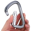 D Type Carabiner Rock Climbing Aviation Aluminum Outdoor Master Lock