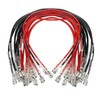 DaFuRui 30Pcs 6.3mm Double Head Crimp Terminal with Insulating Sleeve