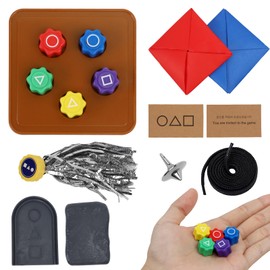 ROTKUSZ Gonggi Korean Game, Traditional Korean Game Gonggi Korean Game, Gonggi Game Set, Korean Folk Game Set, 5 Different Games, Ideal for Hand-Eye Coordination