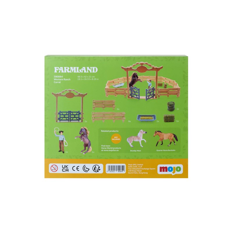 Mojo Farmland Western Ranch with Paard en Cowboy Speel Set