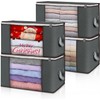 Budding Joy 4 Pack 90L Storage Bags, Large clothes storage