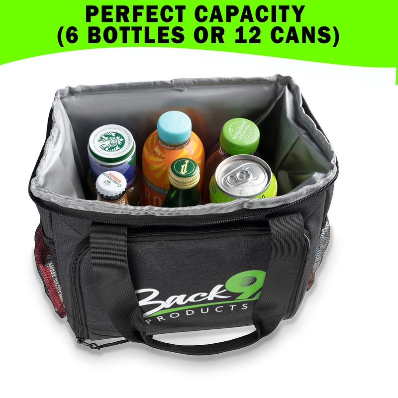 Golf Cart Cooler Bag with Magnetic Lid- 12-Can Soft Cooler