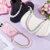 AHANDMAKER 3pcs 3 Styles Pearl Purse Chain, 12.6 inch Imitation