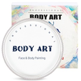 FLYISH DIRECT Face Paints, White Face Painting (30g / 1oz), Water Based Face Paints for Children, Single Professional Face and Body Paint for Adults, White