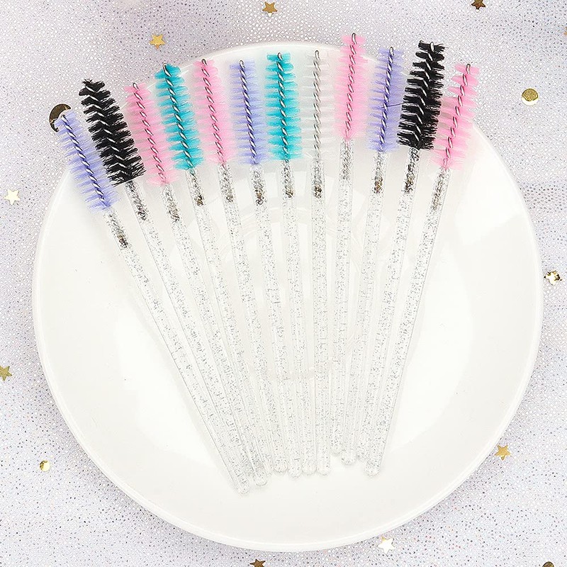 300 PCS Crystal Eyelash Mascara Wands Disposable Lash Brushes for