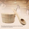 Kakunm Sauna Bucket and Ladle, Wooden Sauna Bucket Sauna Accessories