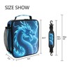 Dragon Blue Lightning Lunch Box Insulated Lunch Bag Prep Kids