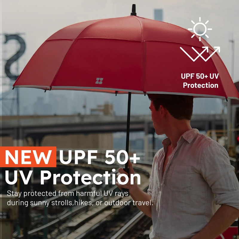 Weatherman Umbrella - Stick Umbrella - Windproof Umbrella Resists Up