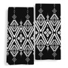 Qeheb Boho Native Kitchen Towels, Black and White Boho Ethnic