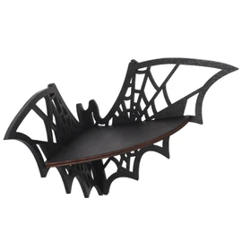 Zerodeko Crystal Shelf Display: Bat Shaped Corner Shelves Wooden Wall Corner Shelf Floating Wall Shelf Gothic Scary Wall Art Decoration For Bedroom Bathroom Kitchen