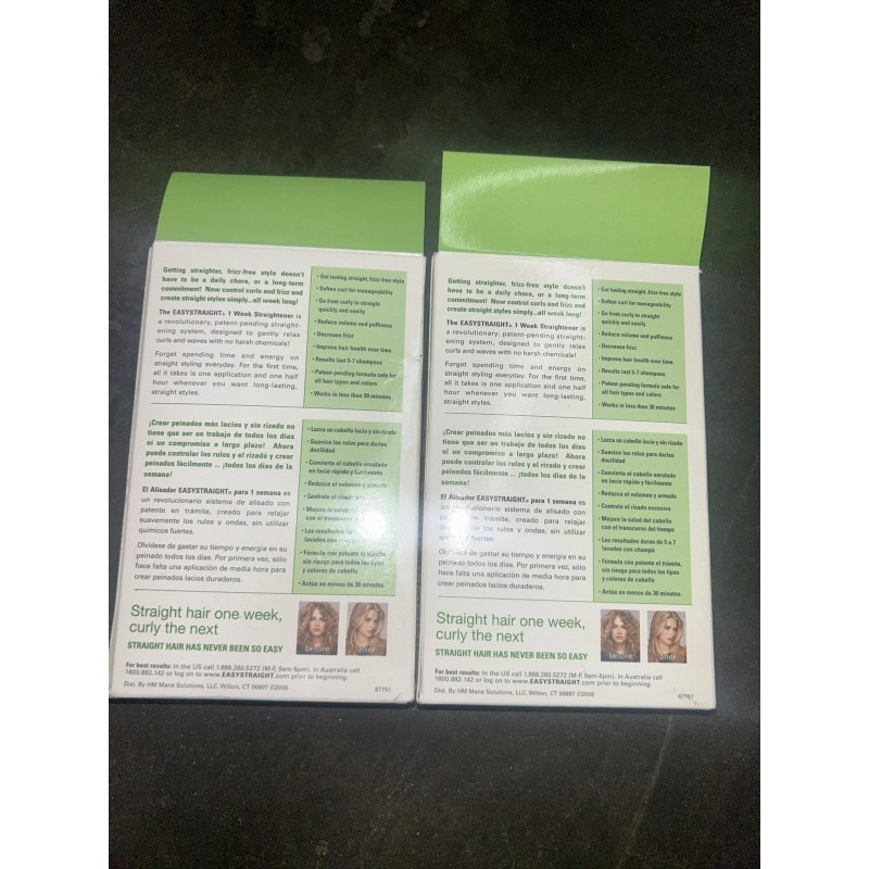 EASY STRAIGHT STYLING SOLUTIONS 2 EASY STRAIGHT 1 Week Temporary