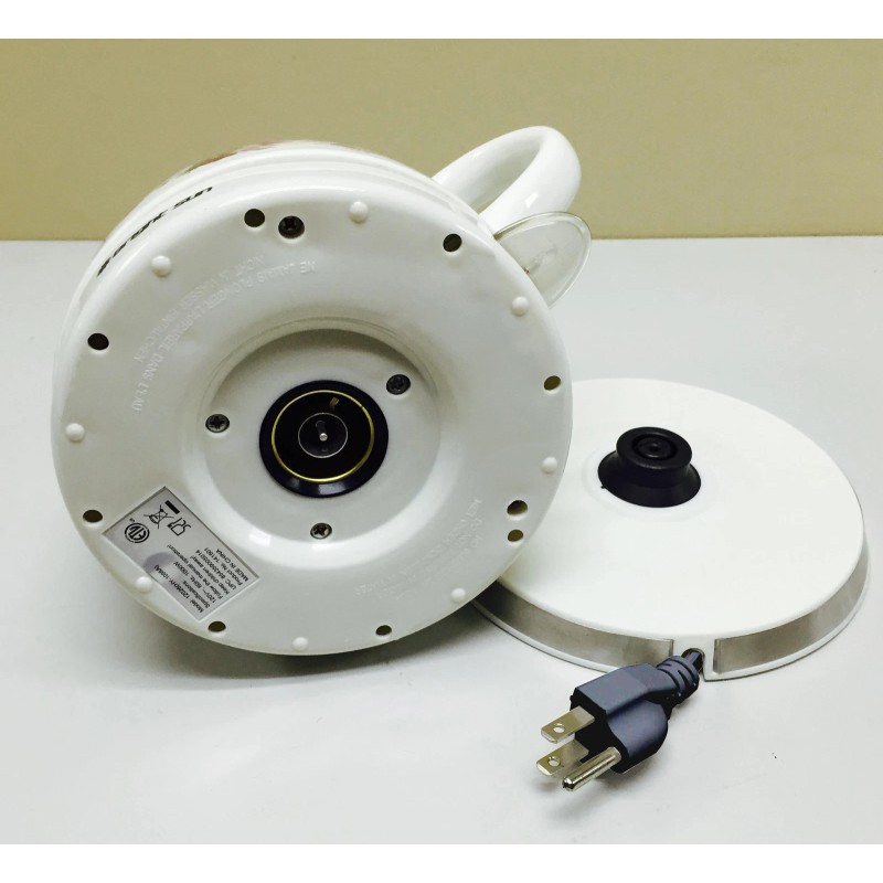 FixtureDisplays Electirc Ceramic Kettle Electric Ceramic Teapot Rose Ceramic Kettle