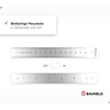 BAUHELD® Steel Ruler 150 mm [EG-1] - Steel Ruler with