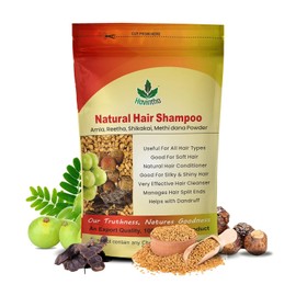 Havintha Havintha Natural Hair Shampoo with Amla, Reetha, Shikakai and Methi dana Powder for hair wash - 8 ounce | 0.5 pound | 227 grams (Pack of 1)