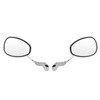 Pair 8mm 10mm Motorcycle Rearview Side Mirror Adjustable Angle Retro