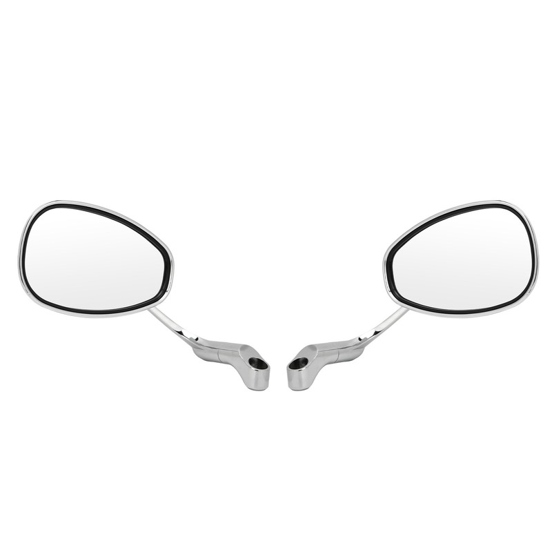 Pair 8mm 10mm Motorcycle Rearview Side Mirror Adjustable Angle Retro