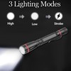 MODOAO Mini LED Flashlight Handheld Pen Light Zoomable LED Pocket