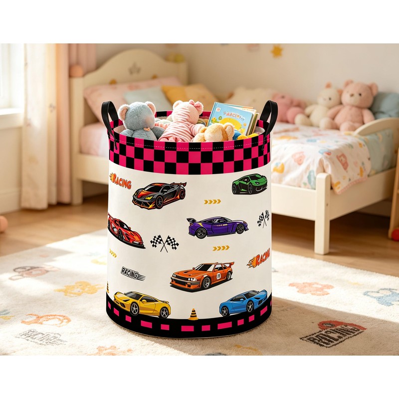 Car Laundry Basket Cute Hamper for Organizer Room Decor(Car)