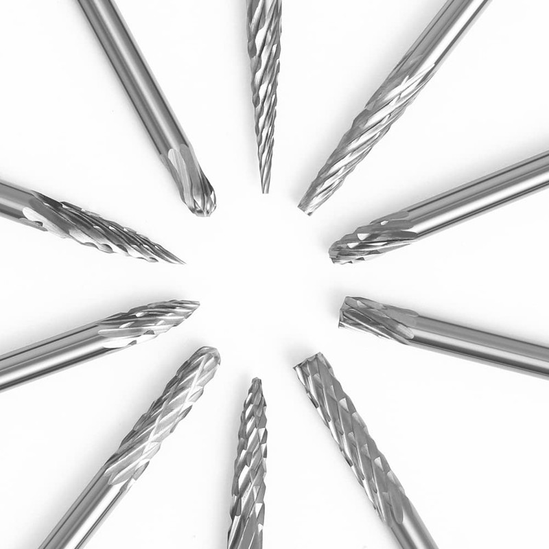 Bestgle Carbide Bar, 0.1 inch (3 mm) Axis, Carbide Cutter,