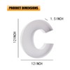 12" Cardboard Letter Shaped Tray Paper Mache Sweets Birthday Charcuterie