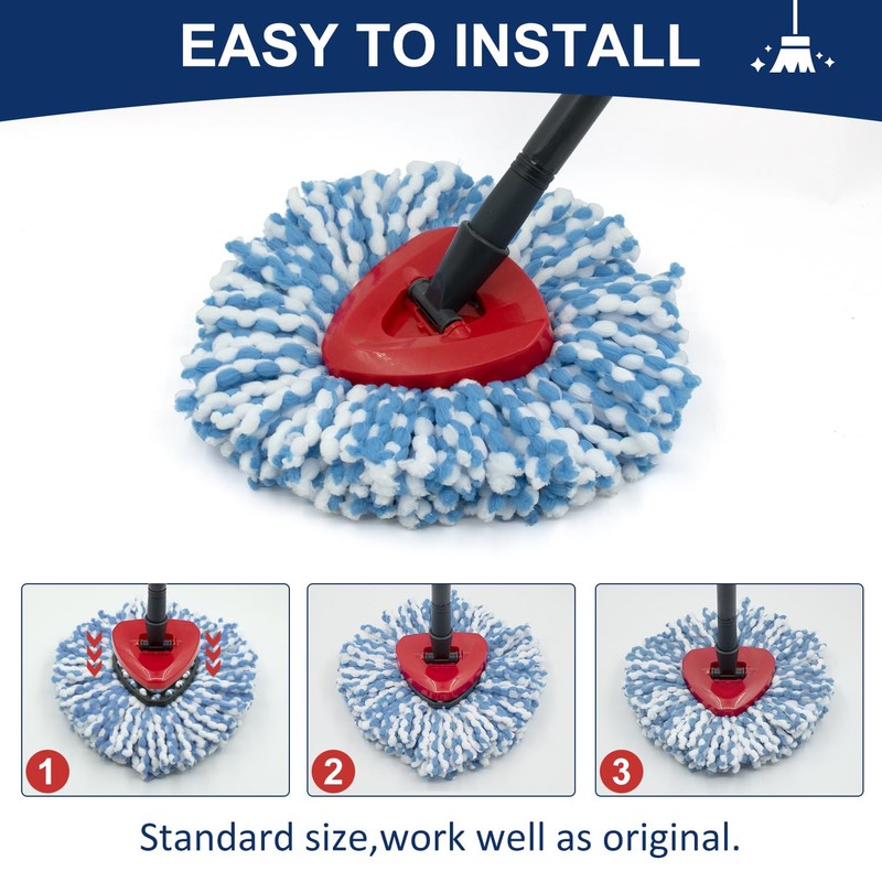 Spin Mop Replacement Head Base Compatible with Ocedar RinseClean 2