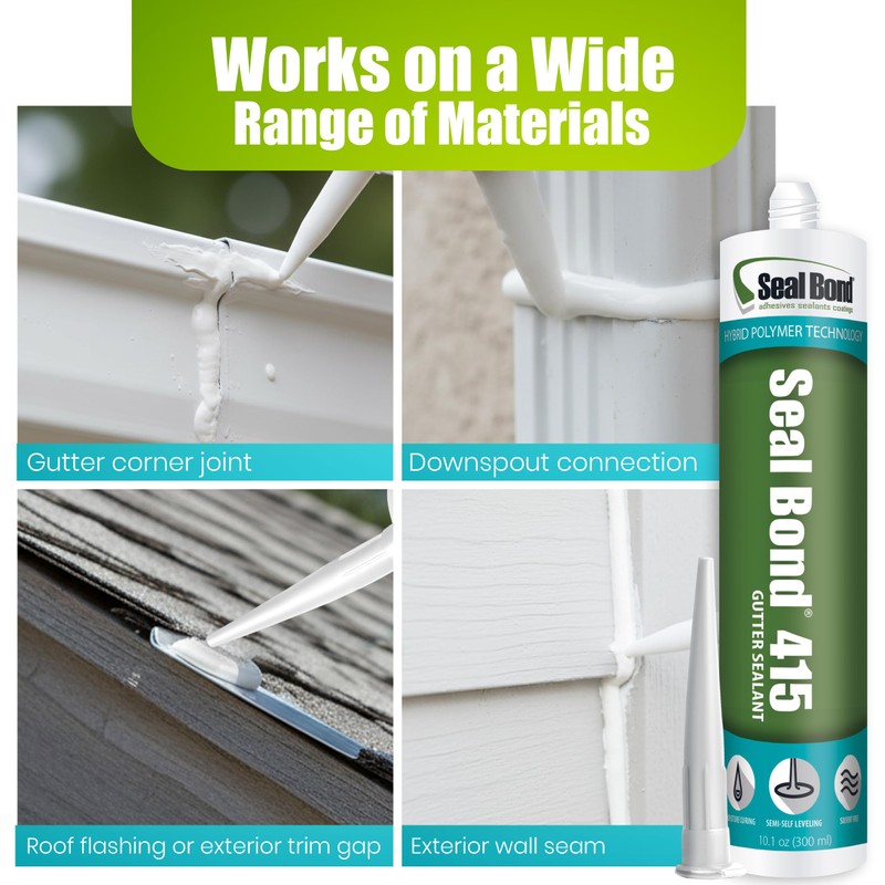 Seal Bond® 415 Gutter & Seam Sealant, White