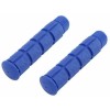F&R NEW! ABSOLUTE GENUINE 120MM LONG BICYCLE PVC TRACK STYLE GRIPS IN ALL BLUE.