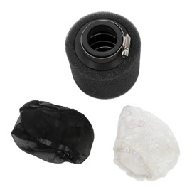 Limpiador de Filtro de Aire para Motocicleta de 38 Mm Esponjas de Filtro de Aire Universal para ATV Dirt Bike Moto Scooter(B (negro))