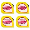 10' Tire Stagger Tape Measure with Magnetic Back (4 Pack)