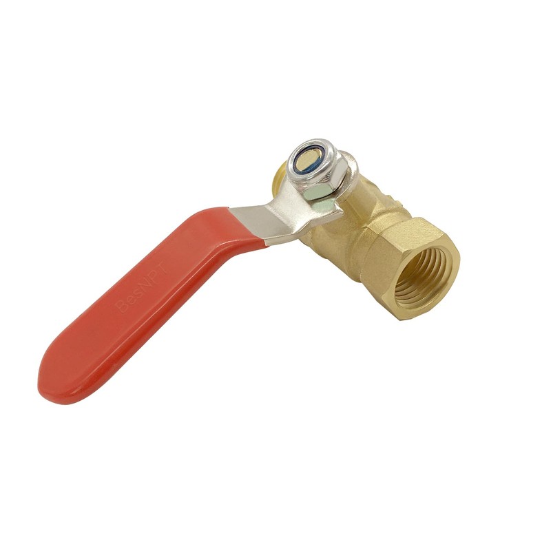 BesNPT Brass 3/8" NPT Shut-Off Ball Valve with 3/8" Hose