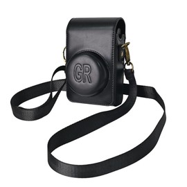 [WOORII] Digital Camera Case RICOH GR3/GR 3x/GR 2, Sony ZV1F/ZV1/ZV-1, DSC-RX100M7/RX100 Series Camera Case Small with Strap Condigi Case, Black, Strap