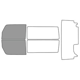 Rvinyl Window Tint Kit Compatible with Jeep Wrangler 2018-2024 (2 Door, JL) - Front Precut Kit - 35%