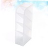 TEHAUX 2pcs Multifunctional Desktop Organizer for Cosmetics and Stationery Transparent