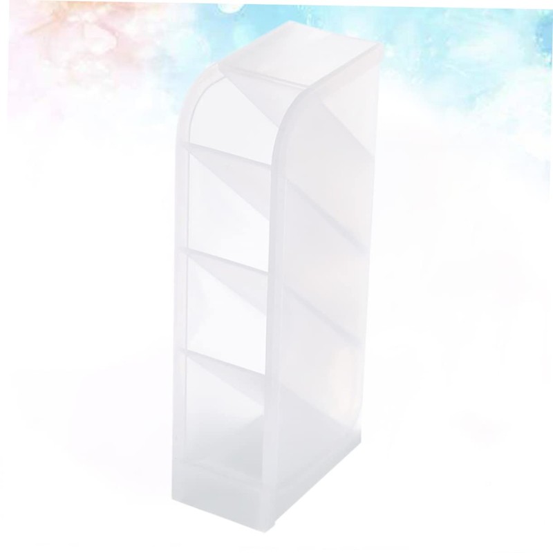 TEHAUX 2pcs Multifunctional Desktop Organizer for Cosmetics and Stationery Transparent