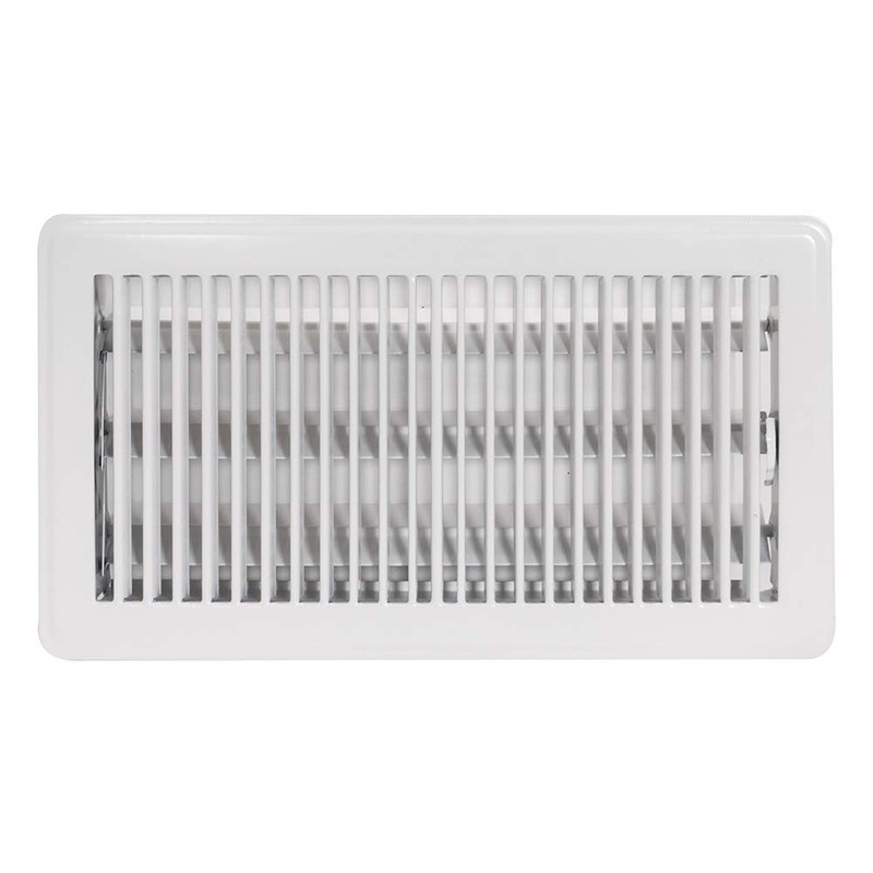 EZ-Flo 61638, White Floor Register Diffuser, 12 inch (W) x