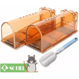 Phomemo Electronic Mouse Trap Victor Control Rat Killer Pest Electric Rodent Zapper US - 2x Brown Plastic Small Mice trap